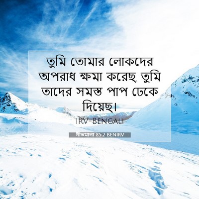 Picture 07 - গীতমালা 85:2 BENIRV - তুমি তোমার লোকদের - Bible Verse Picture