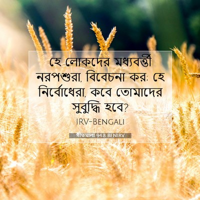 Picture 07 - গীতমালা 94:8 BENIRV - হে লোকদের - Bible Verse Picture