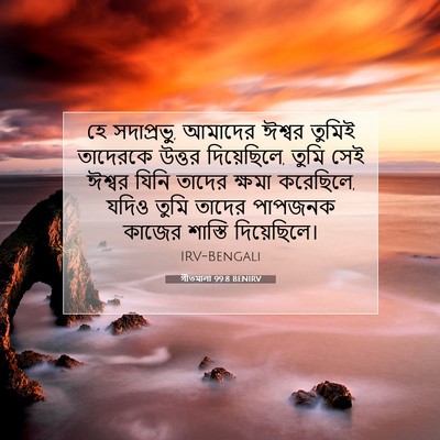 Picture 07 - গীতমালা 99:8 BENIRV - হে সদাপ্রভুু, - Bible Verse Picture