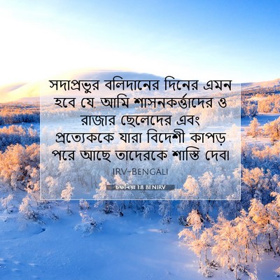 Picture 07 - চফনিয়া 1:8 BENIRV - সদাপ্রভুর - Bible Verse Picture