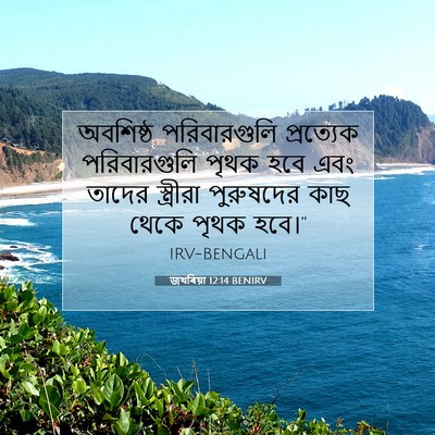 Picture 07 - জখৰিয়া 12:14 BENIRV - অবশিষ্ঠ - Bible Verse Picture