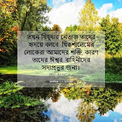 Picture 07 - জখৰিয়া 12:5 BENIRV - তখন যিহূদার - Bible Verse Picture