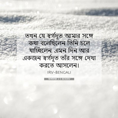 Picture 07 - জখৰিয়া 2:3 BENIRV - তখন যে স্বর্গদূত - Bible Verse Picture