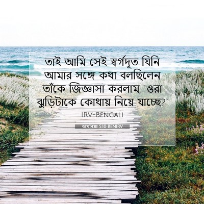 Picture 07 - জখৰিয়া 5:10 BENIRV - তাই আমি সেই - Bible Verse Picture