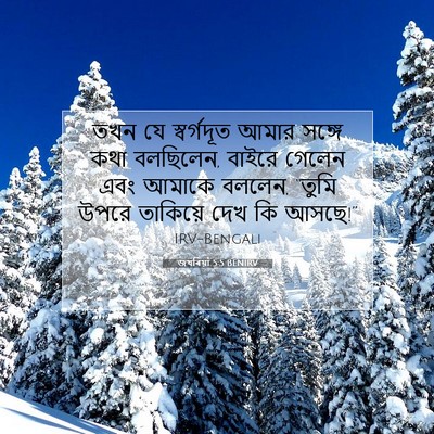 Picture 07 - জখৰিয়া 5:5 BENIRV - তখন যে স্বর্গদূত - Bible Verse Picture