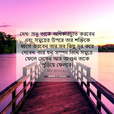 Picture 07 - জখৰিয়া 9:4 BENIRV - দেখ! প্রভু তাকে - Bible Verse Picture
