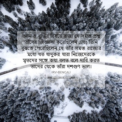 Picture 07 - দানিয়েল 1:20 BENIRV - জ্ঞান ও বুদ্ধির - Bible Verse Picture