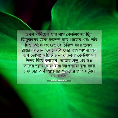 Picture 07 - দানিয়েল 4:19 BENIRV - তখন দানিয়েল, যার - Bible Verse Picture