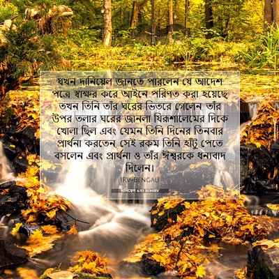 Picture 07 - দানিয়েল 6:10 BENIRV - যখন দানিয়েল - Bible Verse Picture