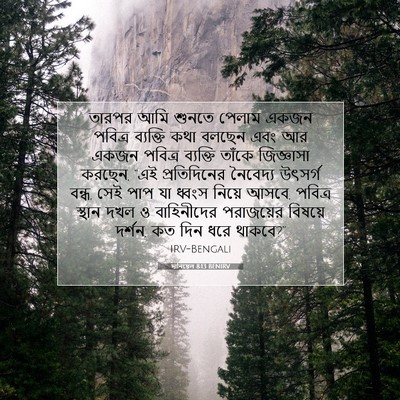 Picture 07 - দানিয়েল 8:13 BENIRV - তারপর আমি শুনতে - Bible Verse Picture