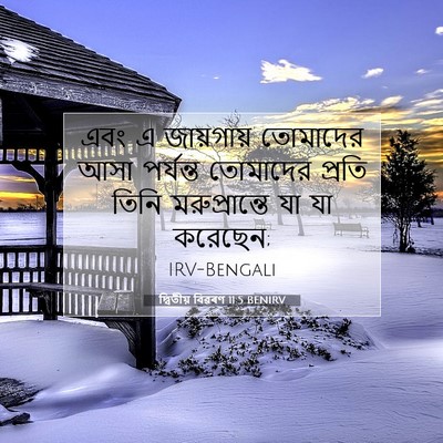 Picture 07 - দ্বিতীয় বিৱৰণ 11:5 BENIRV - এবং এ জায়গায় - Bible Verse Picture