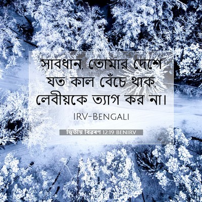 Picture 07 - দ্বিতীয় বিৱৰণ 12:19 BENIRV - সাবধান, তোমার দেশে - Bible Verse Picture