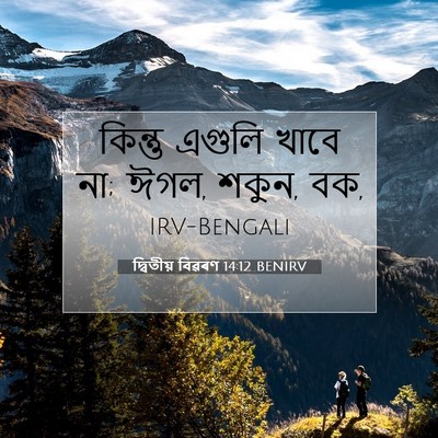 Picture 07 - দ্বিতীয় বিৱৰণ 14:12 BENIRV - কিন্তু এগুলি খাবে - Bible Verse Picture