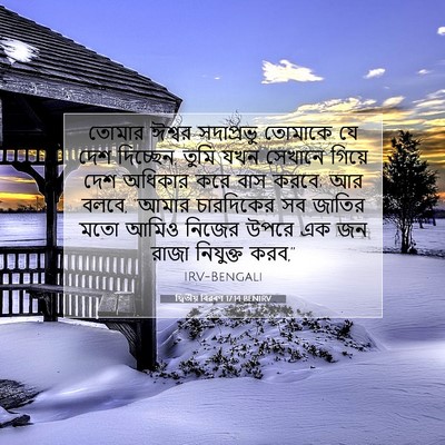Picture 07 - দ্বিতীয় বিৱৰণ 17:14 BENIRV - তোমার ঈশ্বর - Bible Verse Picture