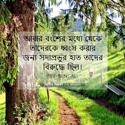 Picture 07 - দ্বিতীয় বিৱৰণ 2:15 BENIRV - আবার বংশের মধ্যে - Bible Verse Picture