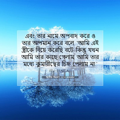Picture 07 - দ্বিতীয় বিৱৰণ 22:14 BENIRV - এবং তার নামে অপবাদ - Bible Verse Picture