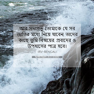 Picture 07 - দ্বিতীয় বিৱৰণ 28:37 BENIRV - আর সদাপ্রভু - Bible Verse Picture