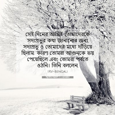 Picture 07 - দ্বিতীয় বিৱৰণ 5:5 BENIRV - সেই দিনের আমিই - Bible Verse Picture