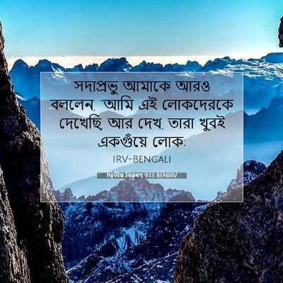 Picture 07 - দ্বিতীয় বিৱৰণ 9:13 BENIRV - সদাপ্রভু আমাকে - Bible Verse Picture