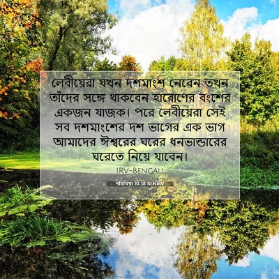 Picture 07 - নহিমিয়া 10:38 BENIRV - লেবীয়েরা যখন - Bible Verse Picture