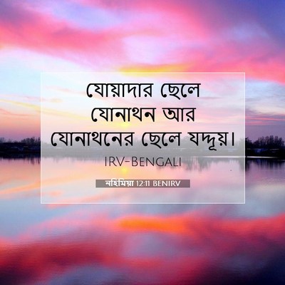 Picture 07 - নহিমিয়া 12:11 BENIRV - যোয়াদার ছেলে - Bible Verse Picture