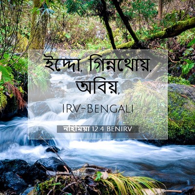 Picture 07 - নহিমিয়া 12:4 BENIRV - ইদ্দো, গিন্নথোয়, - Bible Verse Picture