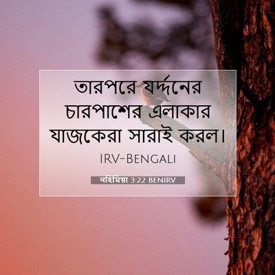 Picture 07 - নহিমিয়া 3:22 BENIRV - তারপরে যর্দ্দনের - Bible Verse Picture