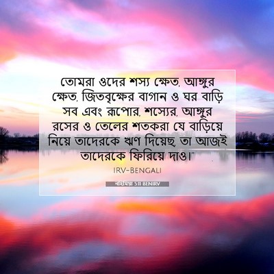 Picture 07 - নহিমিয়া 5:11 BENIRV - তোমরা ওদের শস্য - Bible Verse Picture
