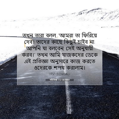 Picture 07 - নহিমিয়া 5:12 BENIRV - তখন তারা বলল, “আমরা - Bible Verse Picture