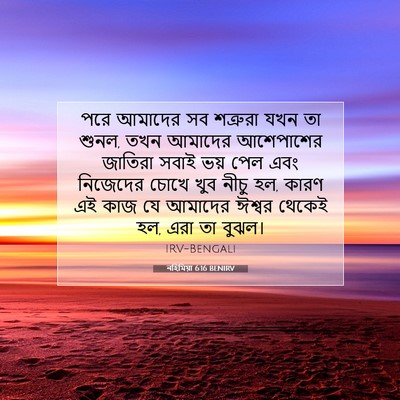 Picture 07 - নহিমিয়া 6:16 BENIRV - পরে আমাদের সব - Bible Verse Picture