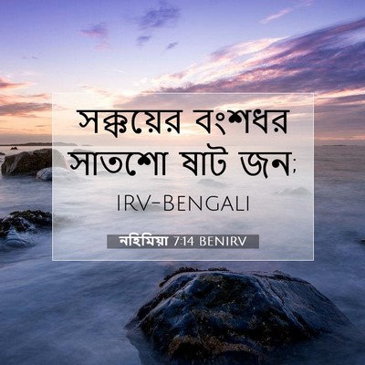 Picture 07 - নহিমিয়া 7:14 BENIRV - সক্কয়ের বংশধর - Bible Verse Picture