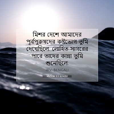 Picture 07 - নহিমিয়া 9:9 BENIRV - মিশর দেশে আমাদের - Bible Verse Picture