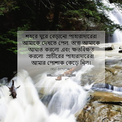 Picture 07 - পৰমগীত 5:7 BENIRV - শহরে ঘুরে বেড়ানো - Bible Verse Picture