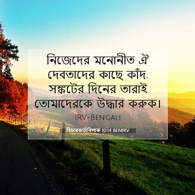 Picture 07 - বিচাৰকর্তাবিলাক 10:14 BENIRV - নিজেদের মনোনীত ঐ - Bible Verse Picture