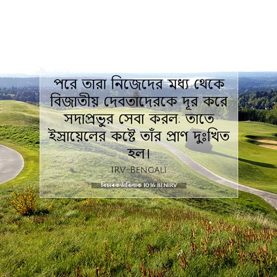 Picture 07 - বিচাৰকর্তাবিলাক 10:16 BENIRV - পরে তারা নিজেদের - Bible Verse Picture