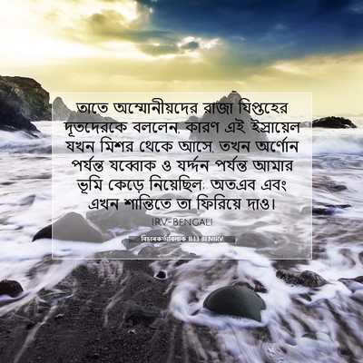 Picture 07 - বিচাৰকর্তাবিলাক 11:13 BENIRV - তাতে অম্মোনীয়দের - Bible Verse Picture