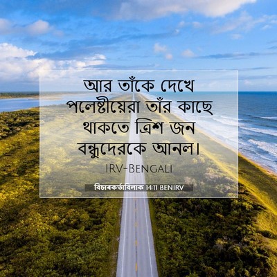 Picture 07 - বিচাৰকর্তাবিলাক 14:11 BENIRV - আর তাঁকে দেখে - Bible Verse Picture