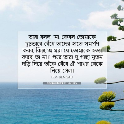 Picture 07 - বিচাৰকর্তাবিলাক 15:13 BENIRV - তারা বলল, “না, কেবল - Bible Verse Picture