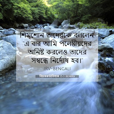 Picture 07 - বিচাৰকর্তাবিলাক 15:3 BENIRV - শিম্‌শোন তাদেরকে - Bible Verse Picture
