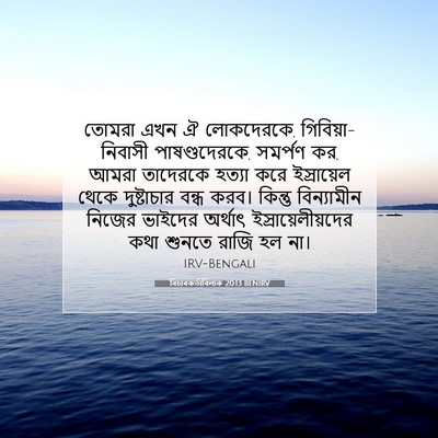 Picture 07 - বিচাৰকর্তাবিলাক 20:13 BENIRV - তোমরা এখন ঐ - Bible Verse Picture