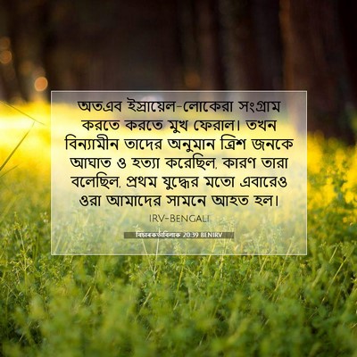 Picture 07 - বিচাৰকর্তাবিলাক 20:39 BENIRV - অতএব - Bible Verse Picture