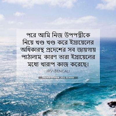 Picture 07 - বিচাৰকর্তাবিলাক 20:6 BENIRV - পরে আমি নিজ - Bible Verse Picture