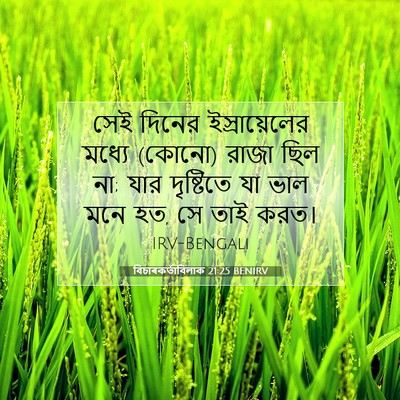 Picture 07 - বিচাৰকর্তাবিলাক 21:25 BENIRV - সেই দিনের - Bible Verse Picture
