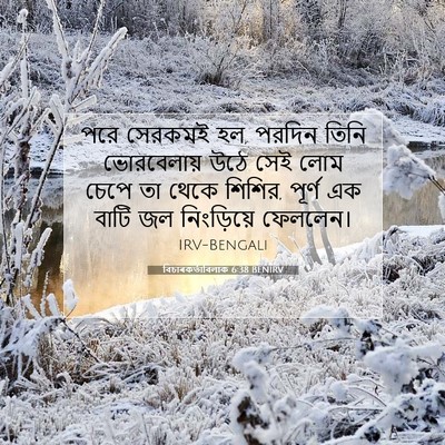 Picture 07 - বিচাৰকর্তাবিলাক 6:38 BENIRV - পরে সেরকমই হল, - Bible Verse Picture
