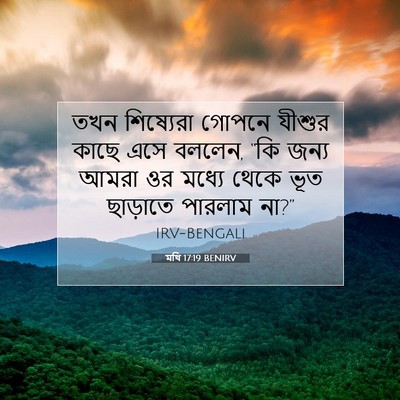 Picture 07 - মথি 17:19 BENIRV - তখন শিষ্যেরা - Bible Verse Picture