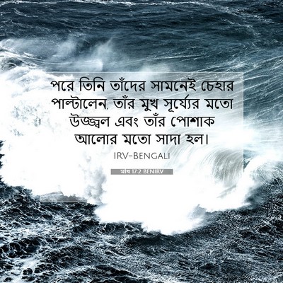 Picture 07 - মথি 17:2 BENIRV - পরে তিনি তাঁদের - Bible Verse Picture