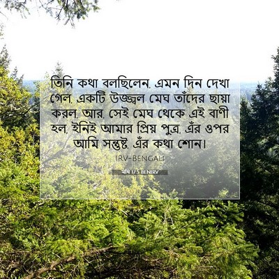 Picture 07 - মথি 17:5 BENIRV - তিনি কথা বলছিলেন, - Bible Verse Picture