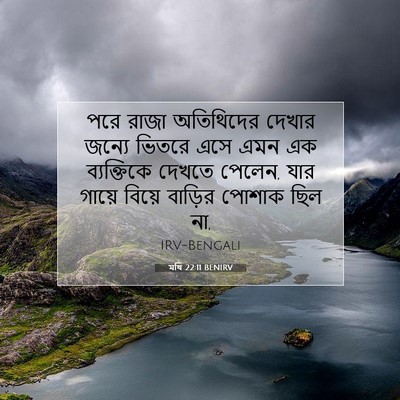 Picture 07 - মথি 22:11 BENIRV - পরে রাজা অতিথিদের - Bible Verse Picture