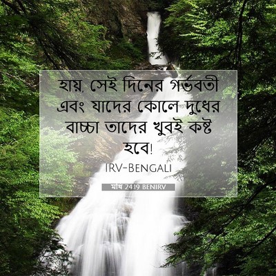 Picture 07 - মথি 24:19 BENIRV - হায়, সেই দিনের - Bible Verse Picture