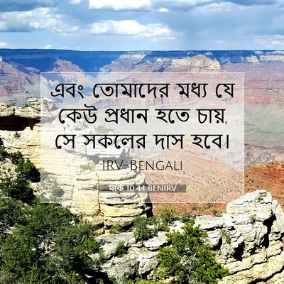 Picture 07 - মার্ক 10:44 BENIRV - এবং তোমাদের মধ্য - Bible Verse Picture